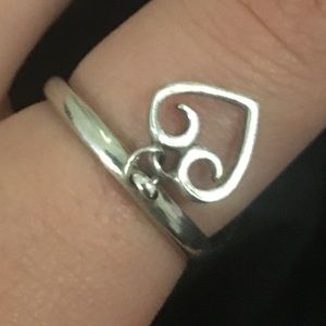 James Avery dangle heart ring